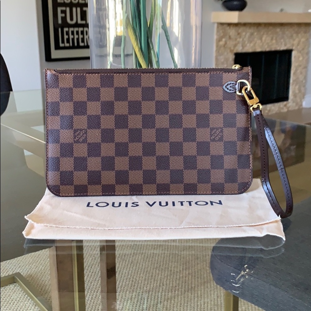 LOUIS VUITTON DAMIER EBENE NEVERFULL POUCH